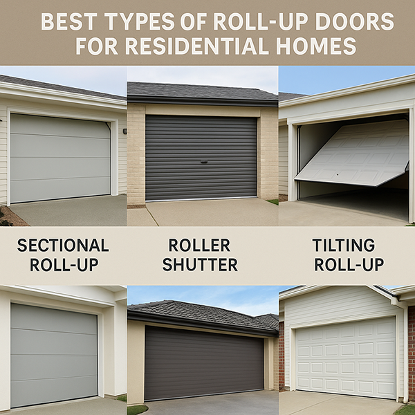 types of garage door roll up